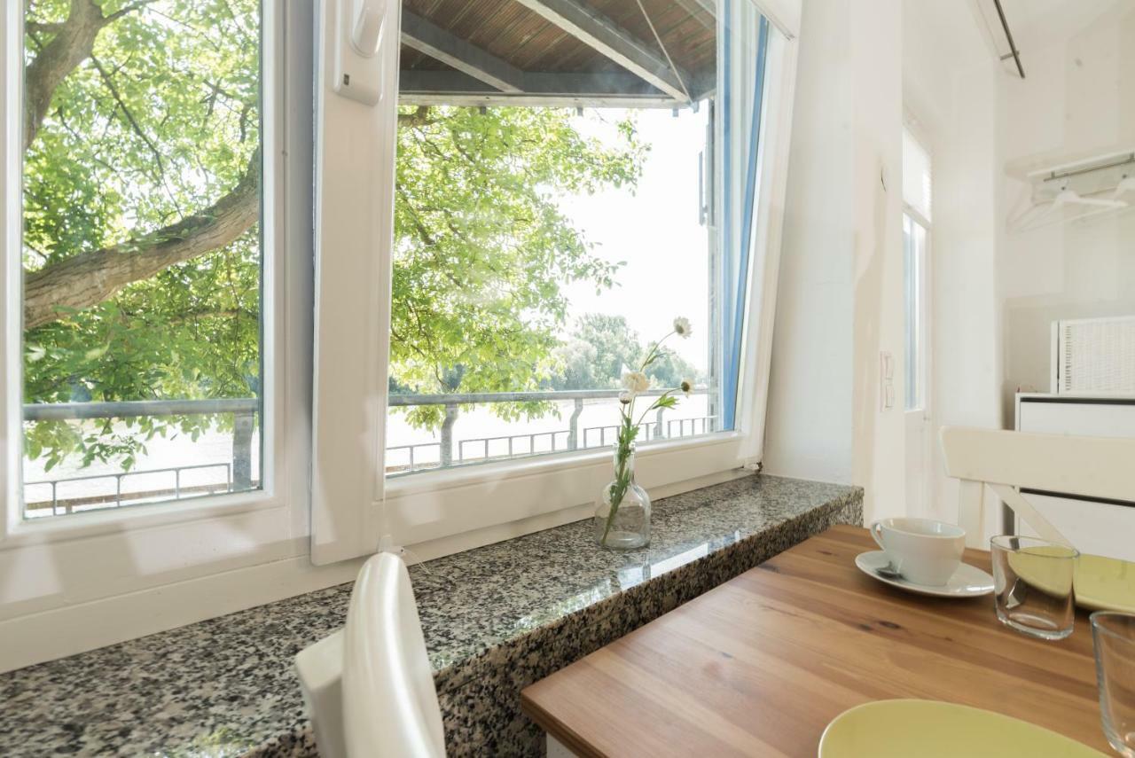 Weserwohnung - Bootshaus Urlaub Am Wasser Hamelin Dış mekan fotoğraf