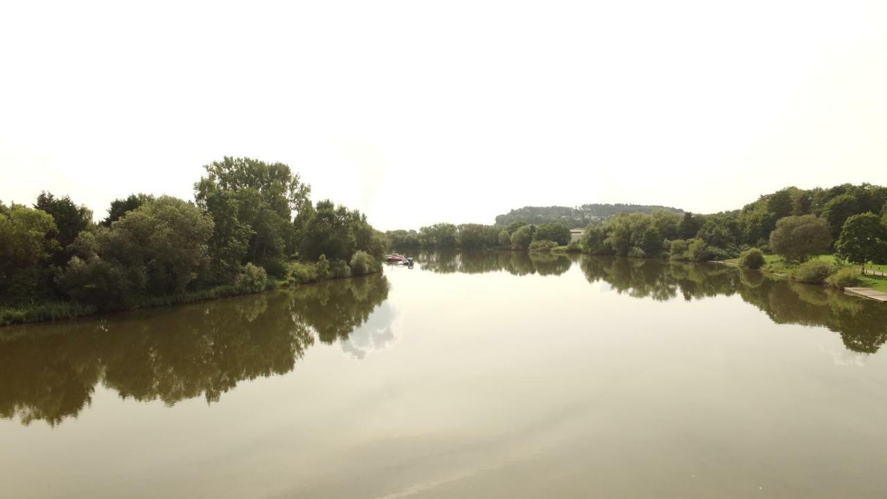 Weserwohnung - Bootshaus Urlaub Am Wasser Hamelin Dış mekan fotoğraf