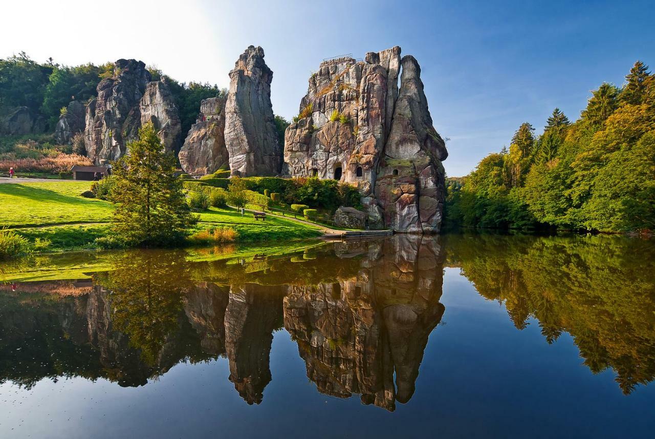 Weserwohnung - Bootshaus Urlaub Am Wasser Hamelin Dış mekan fotoğraf